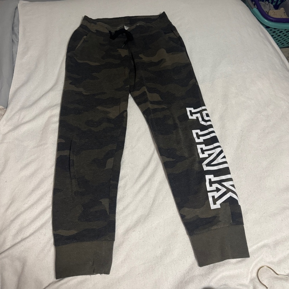 PINK Victoria's Secret Camo Joggers